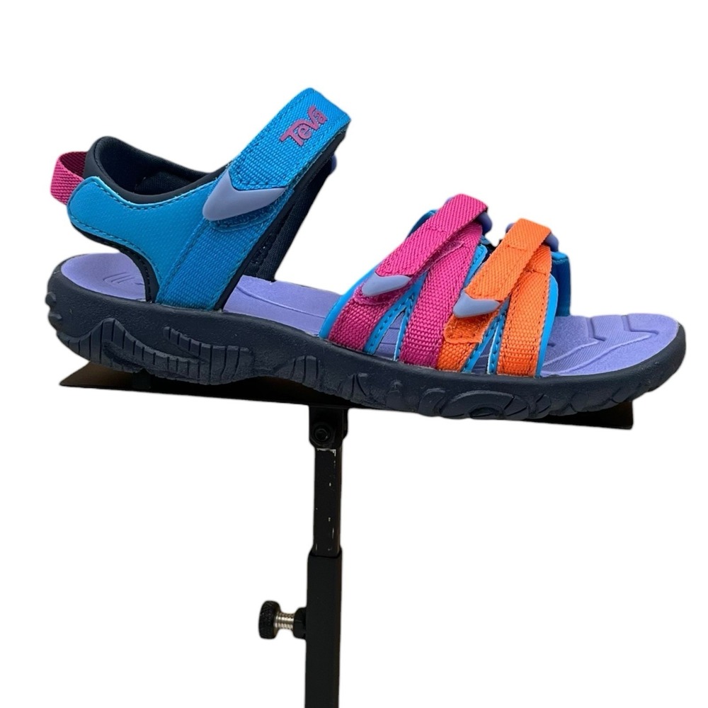 Teva Tirra Little Girls Sport Sandal Size 11 Blue Rose Multi Open Toe Adjustable